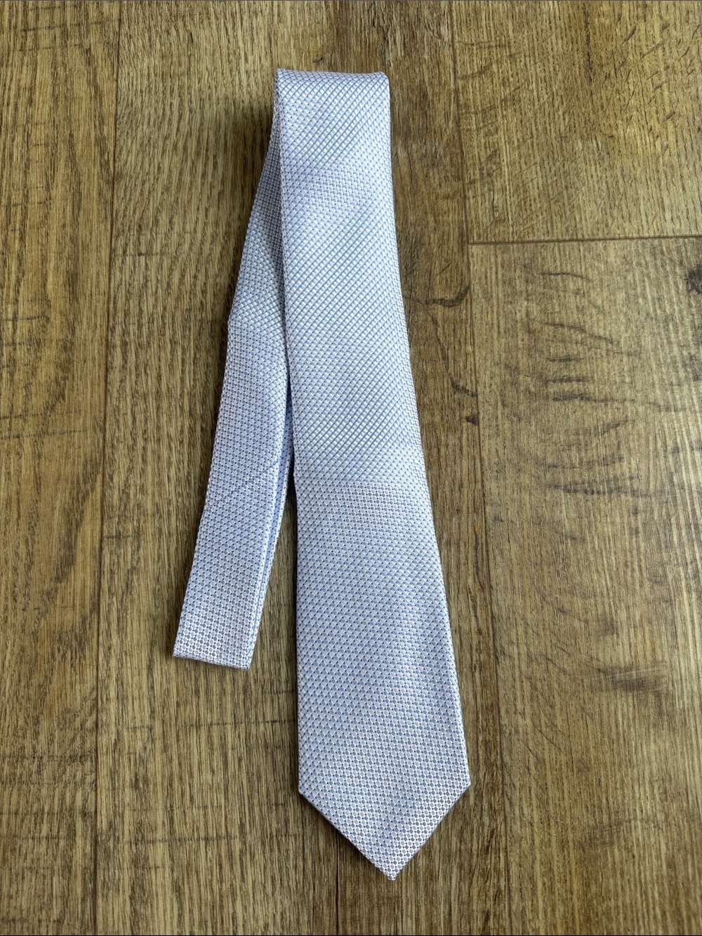 Textured Light Blue Men’s Tie